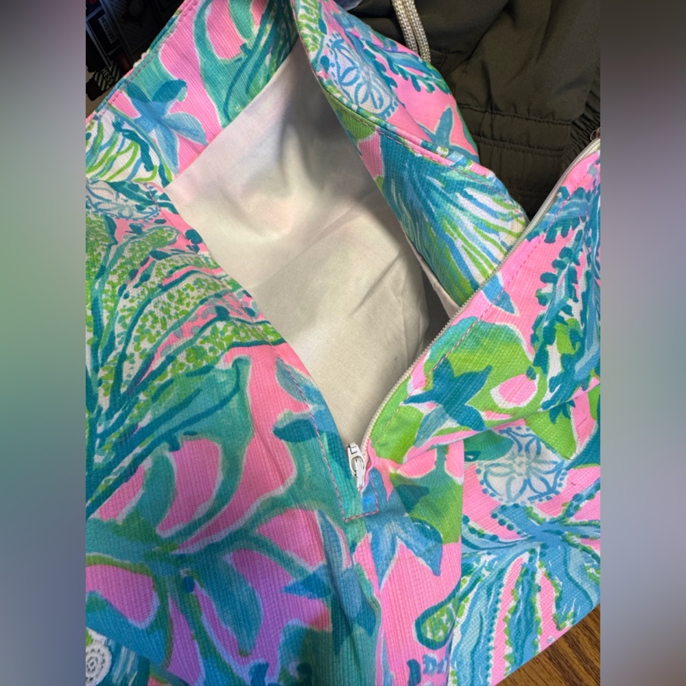 Like new! Lilly Pulitzer Skirt Womens 4 Mandevilla Baby Patty Skort Tropical - Picture 8 of 8